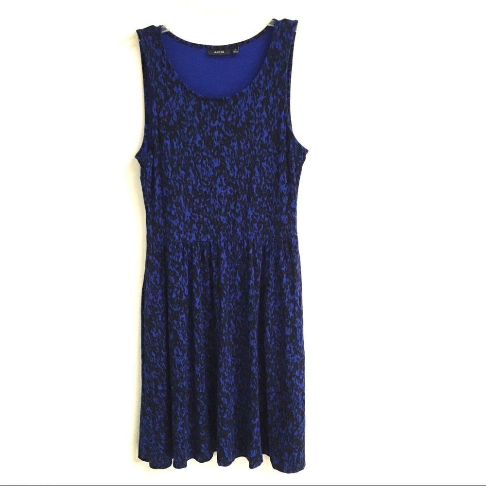 Apt. 9 royal floral sundress M
